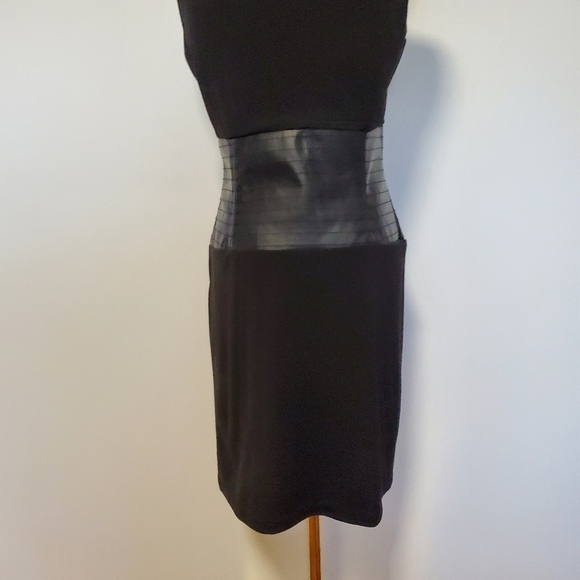 Rudsak black sleeveless dress with vegan leather waist - Picture 7 of 7